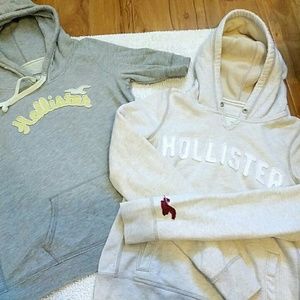 Set of Hollister hoodies.